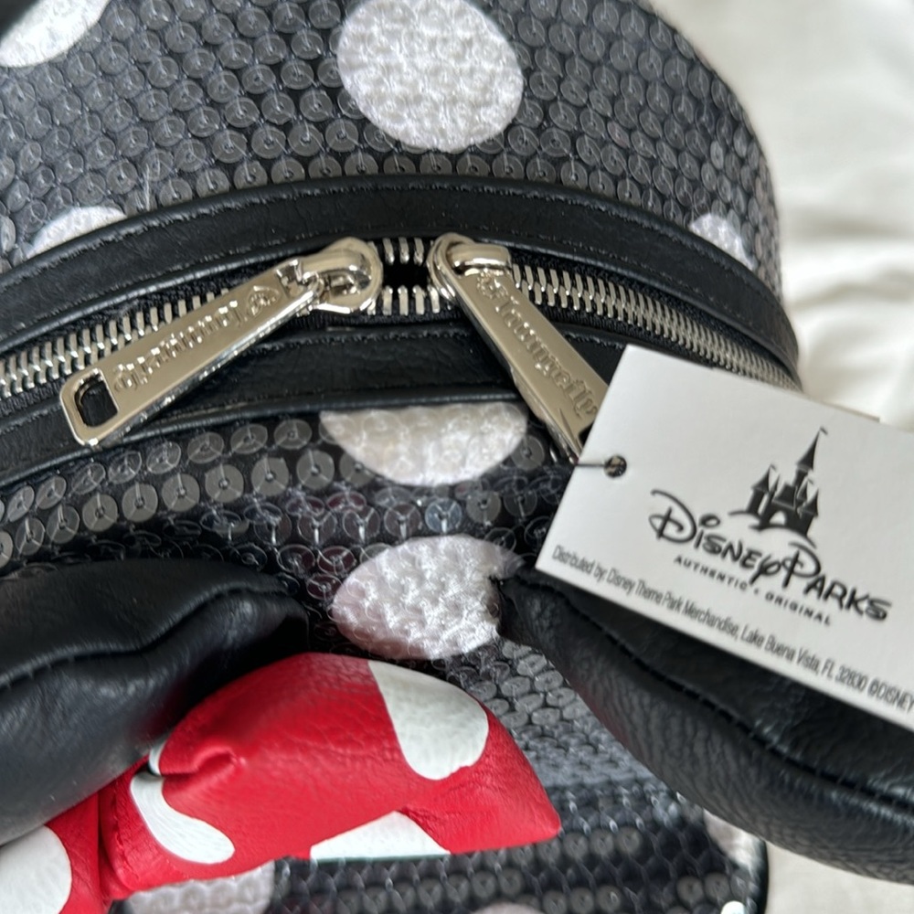 Disney Park Sequin Mini Mouse, Backpack - image 5